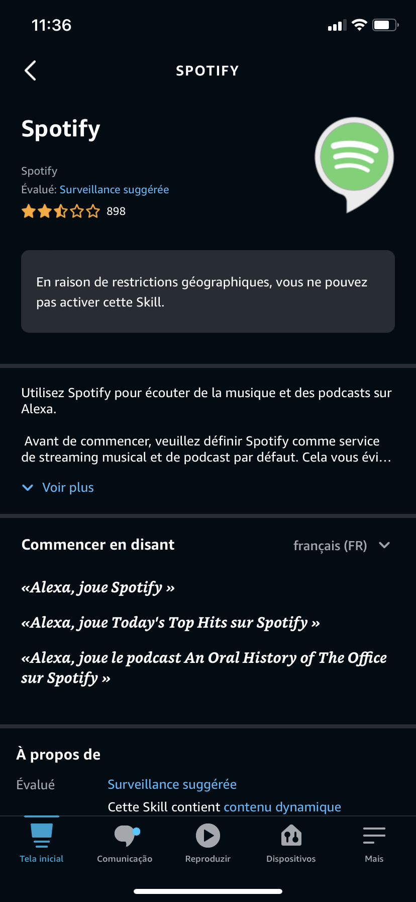 Conectar cheap alexa spotify