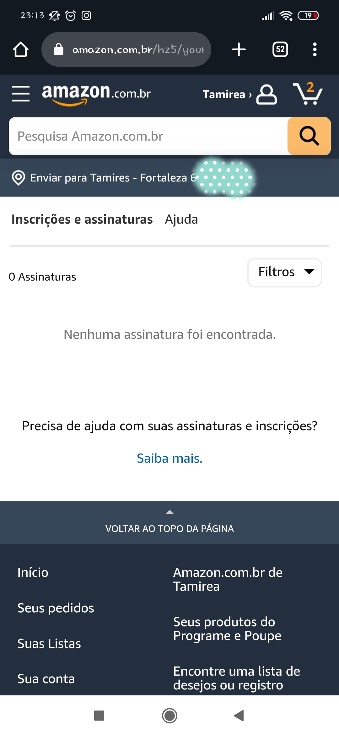 Porque a Amazon me cobrou $19 90?